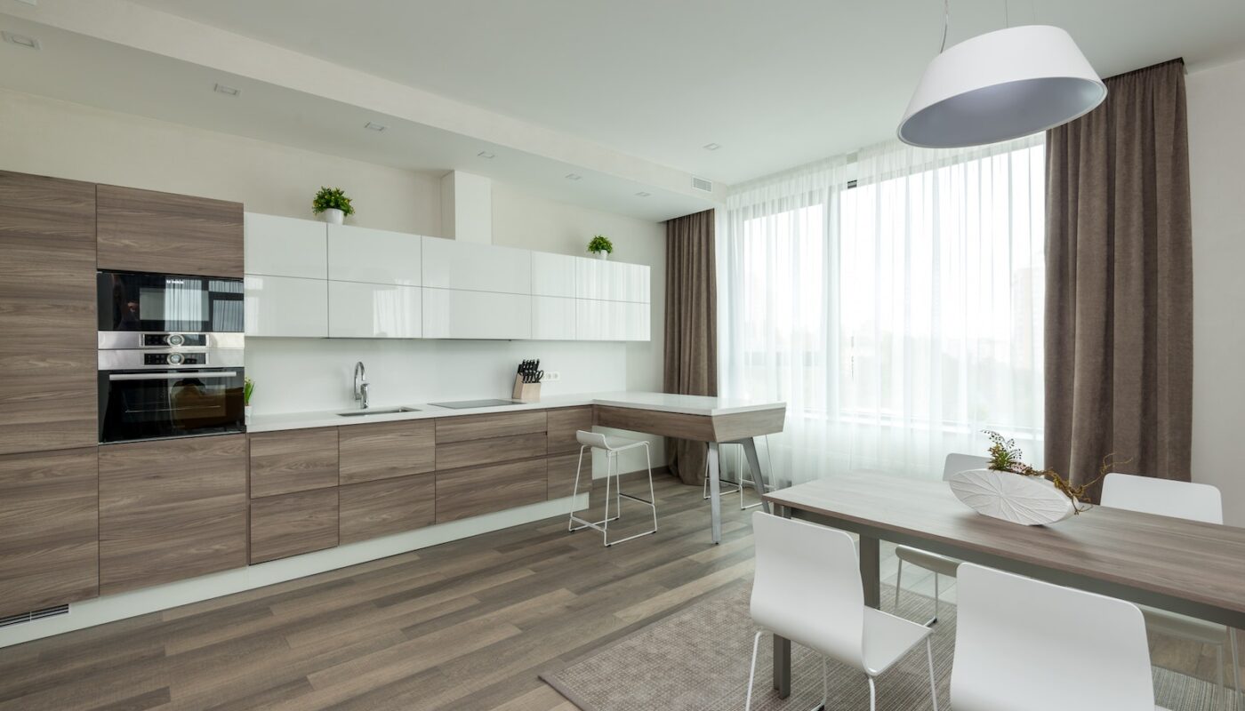 køkken med linoleumsgulv