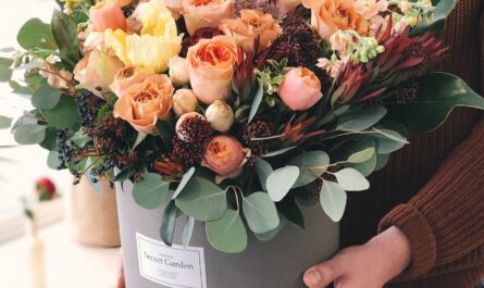 Smuk blomsterbuket til levering