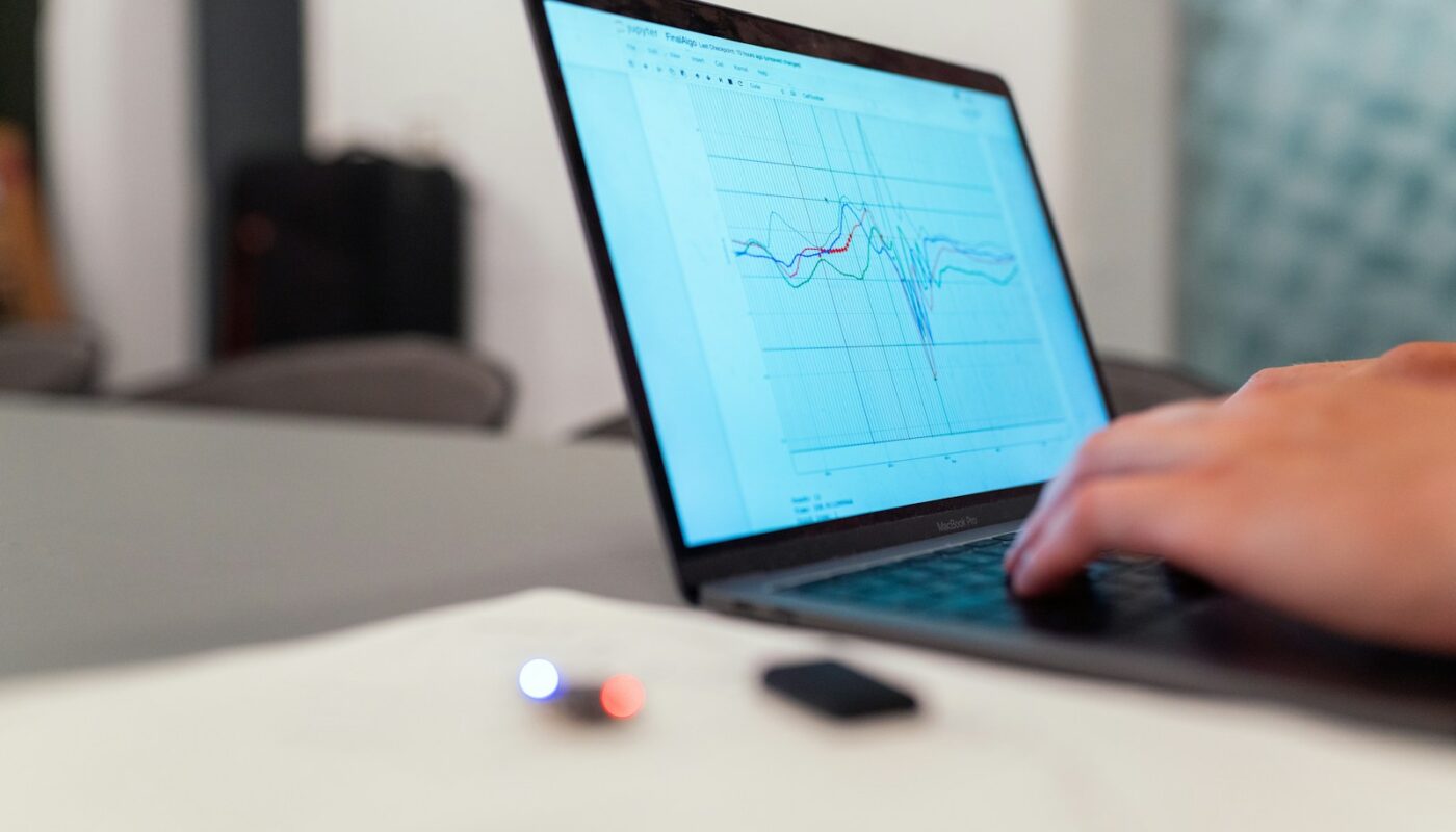 ERP løsning på en laptop